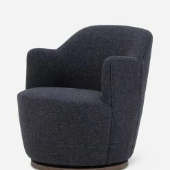 Lulu And Georgia Margie Swivel Chair Bouclé + Textural Fabric