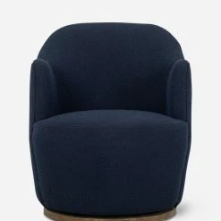Lulu And Georgia Margie Swivel Chair Bouclé + Textural Fabric