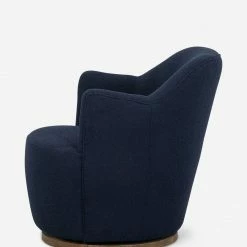 Lulu And Georgia Margie Swivel Chair Bouclé + Textural Fabric