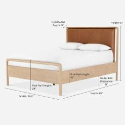 Lulu And Georgia Furniture Tierney Leather Bed