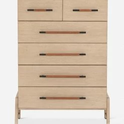 Lulu And Georgia Light Wood Furniture Avalon Tall 6-Drawer Dresser