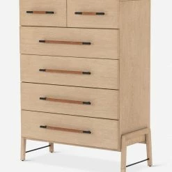 Lulu And Georgia Light Wood Furniture Avalon Tall 6-Drawer Dresser