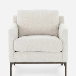 Lulu And Georgia Bouclé + Textural Fabric Kass Accent Chair