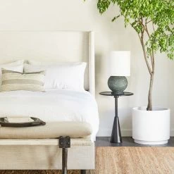 Lulu And Georgia Bethea Sphere Table Lamp, Limestone