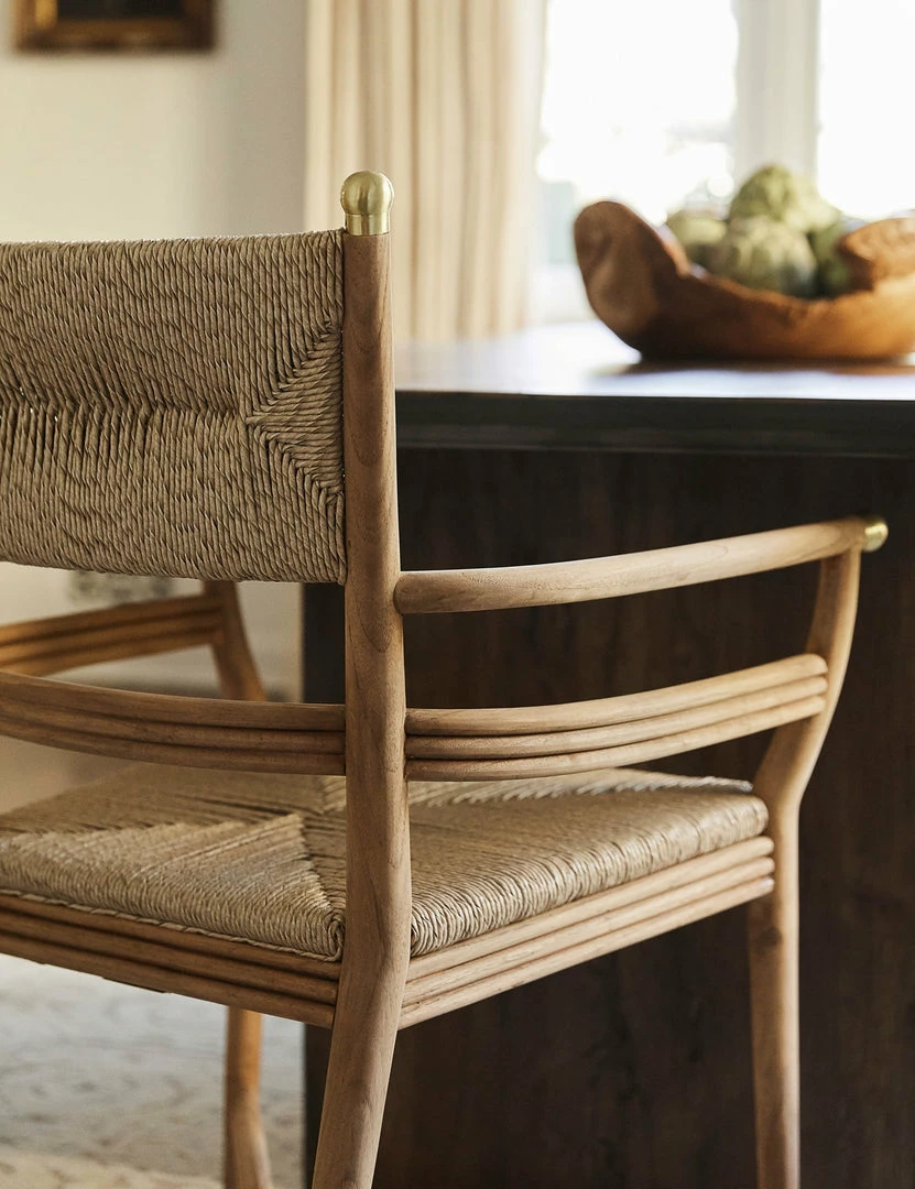 Buy ⭐ Lulu And Georgia Furniture Morris & Co. Kelmscott Rush Indoor / Outdoor Dining Arm Chair ⌛ 5 Lulu And Georgia Furniture Morris & Co. Kelmscott Rush Indoor / Outdoor Dining Arm Chair