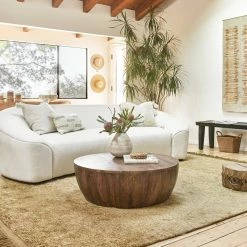 Lulu And Georgia Curved + Rounded Jacob Round Coffee Table By Arteriors