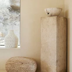 Lulu And Georgia Palma Jute Floor Pillow Earth Tones