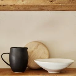 Lulu And Georgia Sheldon Ceramics Flared Bowl, Stone Outdoor Collection