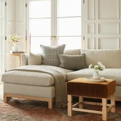 Lulu And Georgia Earth Tones Ambleside Ottoman By Ginny Macdonald