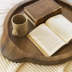 Lulu And Georgia Lylah Round Tray Organic Harmony Collection