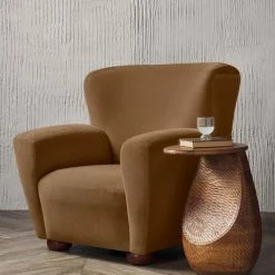 Lulu And Georgia Bouclé + Textural Fabric Avery Accent Chair