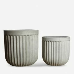 Lulu And Georgia Willis Concrete Planters (Set Of 2)