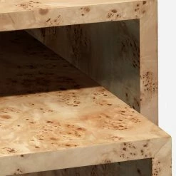 Lulu And Georgia Raisa Burl Wood Nesting Side Tables (Set Of 2)