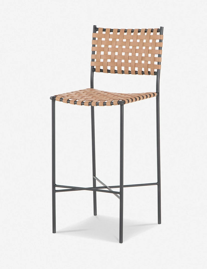 New π Lulu And Georgia New Daniel Leather Bar And Counter Stool π 4 Lulu And Georgia New Daniel Leather Bar And Counter Stool