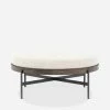 Lulu And Georgia Emile Round Ottoman Curved + Rounded