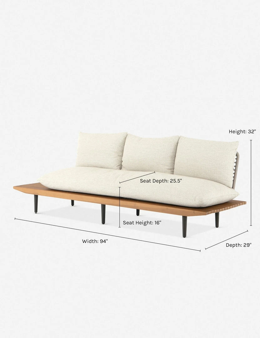 Outlet 🎉 Lulu And Georgia Elodie Indoor / Outdoor Sofa Outdoor Collection ⭐ 14 Lulu And Georgia Elodie Indoor / Outdoor Sofa Outdoor Collection