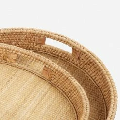 Lulu And Georgia Malaya Nesting Trays (Set Of 2) New