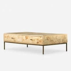 Lulu And Georgia Lorca Burl Wood Coffee Table