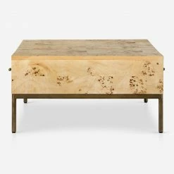 Lulu And Georgia Lorca Burl Wood Coffee Table