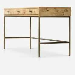 Lulu And Georgia Lorca Burl Wood Desk