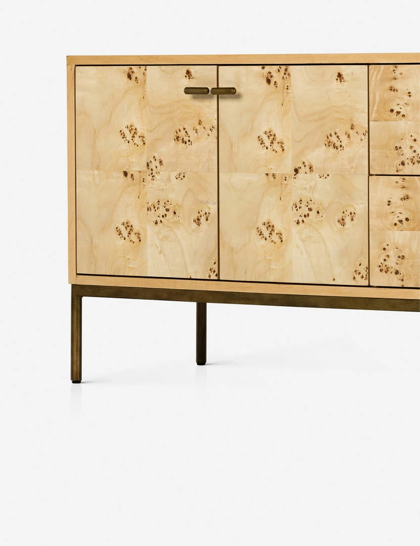 Brand new 🌟 Lulu And Georgia Lorca Burl Wood Media Console 😉 9 Lulu And Georgia Lorca Burl Wood Media Console