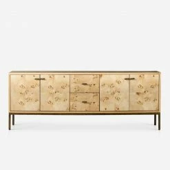 Lulu And Georgia Lorca Burl Wood Media Console