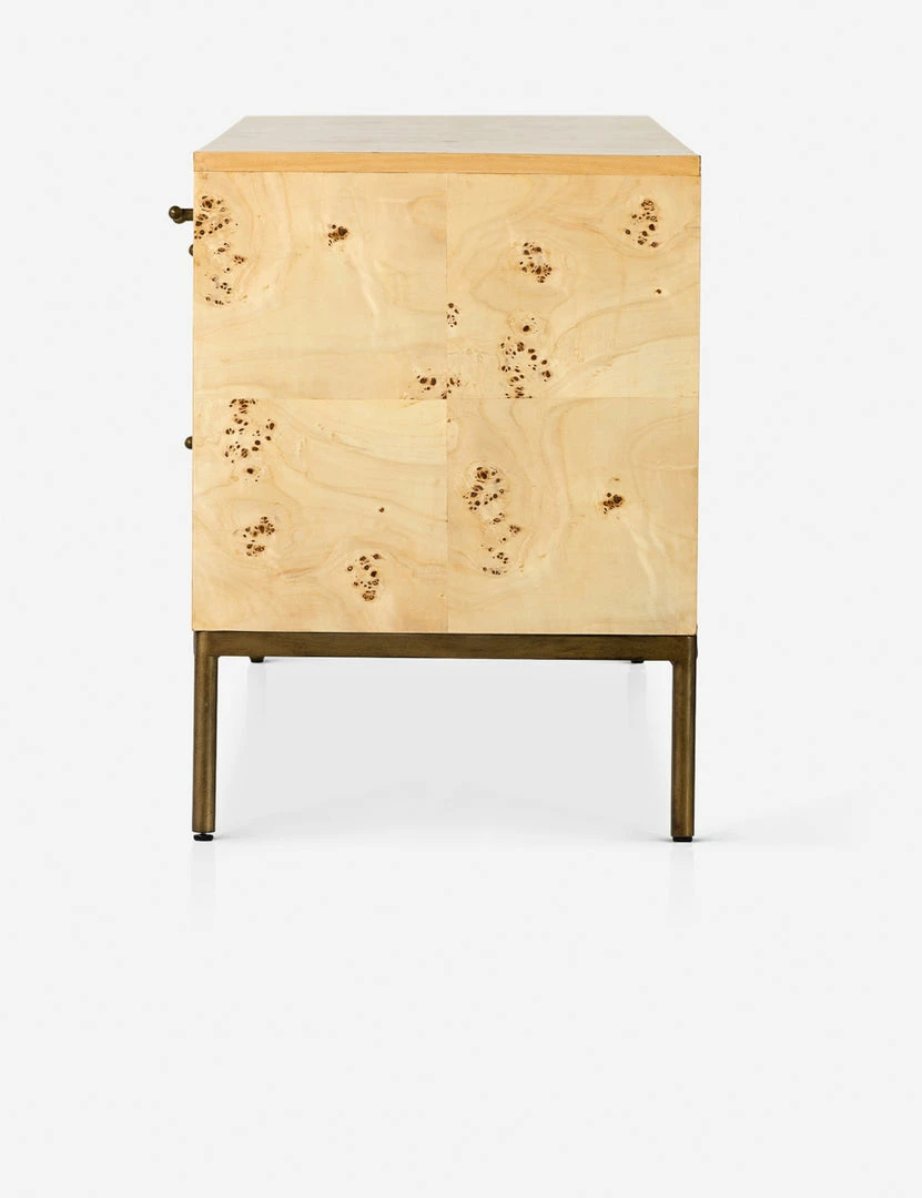 Brand new 🌟 Lulu And Georgia Lorca Burl Wood Media Console 😉 7 Lulu And Georgia Lorca Burl Wood Media Console