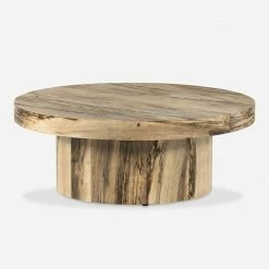 Lulu And Georgia Boni Round Pedestal Coffee Table New