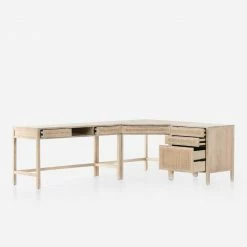 Lulu And Georgia Furniture Margot Modular Desk With Filing Cabinet