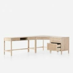 Lulu And Georgia Furniture Margot Modular Desk With Filing Cabinet