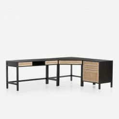 Lulu And Georgia Furniture Margot Modular Desk With Filing Cabinet