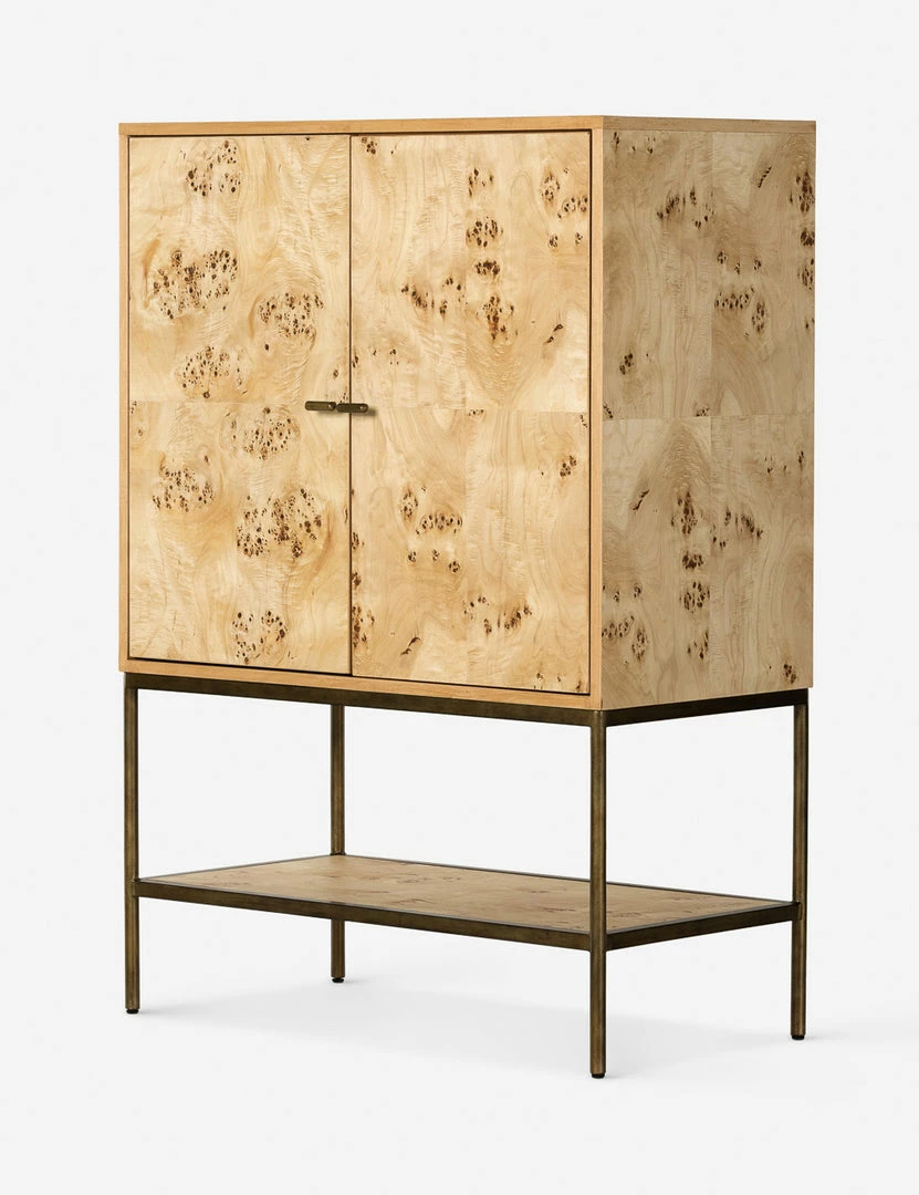 Budget π₯ Lulu And Georgia Lorca Burl Wood Cabinet π 5 Lulu And Georgia Lorca Burl Wood Cabinet
