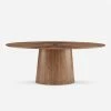 Lulu And Georgia Curved + Rounded Beth Oval Dining Table, Brown
