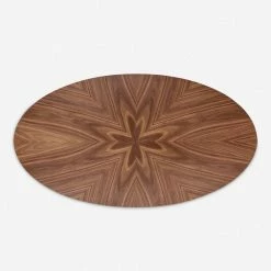 Lulu And Georgia Curved + Rounded Beth Oval Dining Table, Brown