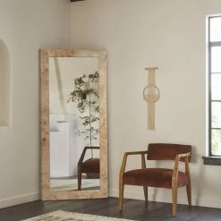 Lulu And Georgia Bree Burl Wood Floor Mirror