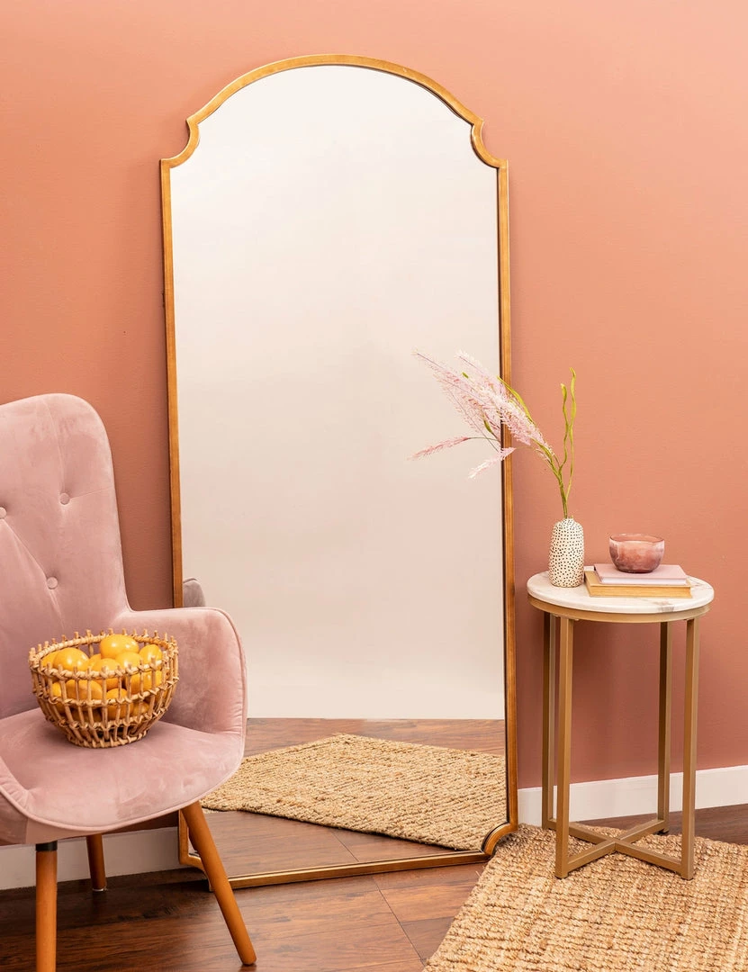 Brand new ✔️ Lulu And Georgia Curved + Rounded Whitley Floor Mirror 🔥 3 Lulu And Georgia Curved + Rounded Whitley Floor Mirror