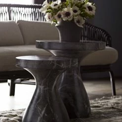 Lulu And Georgia Serafina Side Table By Arteriors Sculptural