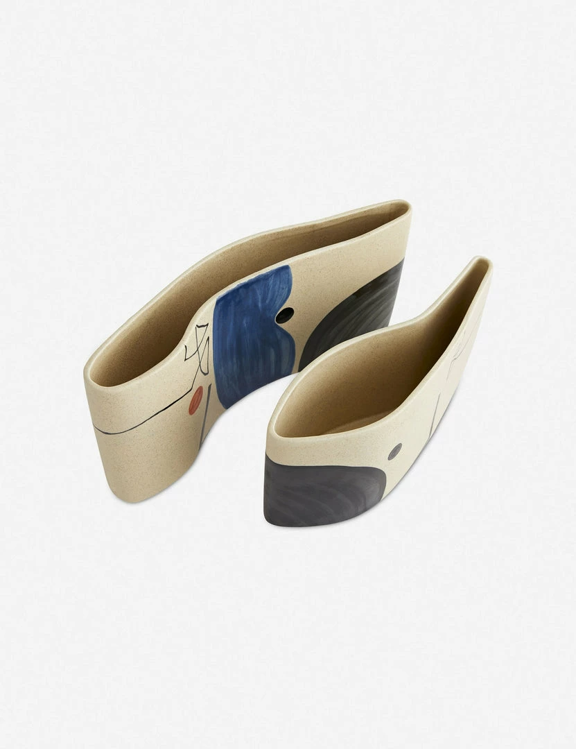 Brand new 🔔 Lulu And Georgia Diego Vases (Set Of 2) By Arteriors 🧨 5 Lulu And Georgia Diego Vases (Set Of 2) By Arteriors