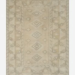 Lulu And Georgia Brequin Vintage Rug, 6'6"W X 9'2"L New
