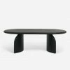 Lulu And Georgia Ada Oval Coffee Table, Black Organic Harmony Collection