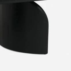 Lulu And Georgia Ada Oval Coffee Table, Black Organic Harmony Collection