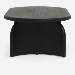 Lulu And Georgia Ada Oval Coffee Table, Black Organic Harmony Collection