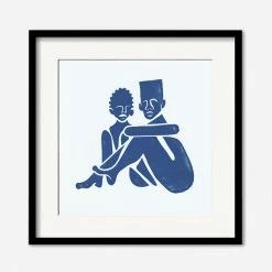 Lulu And Georgia 'Pair (Square)' Print By Adrian Brandon Walls