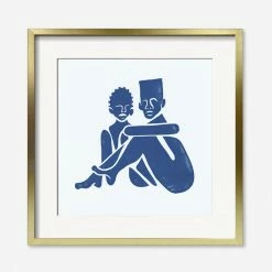 Lulu And Georgia 'Pair (Square)' Print By Adrian Brandon Walls