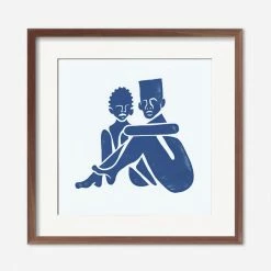 Lulu And Georgia 'Pair (Square)' Print By Adrian Brandon Walls