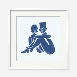 Lulu And Georgia 'Pair (Square)' Print By Adrian Brandon Walls