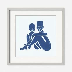 Lulu And Georgia 'Pair (Square)' Print By Adrian Brandon Walls