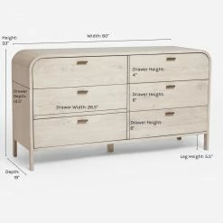 Lulu And Georgia Élan Byrd Collection Brooke 6-Drawer Dresser