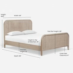 Lulu And Georgia Brooke Platform Bed Curved + Rounded