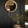 Lulu And Georgia Organic Harmony Collection Bourdon Double-Framed Round Mirror